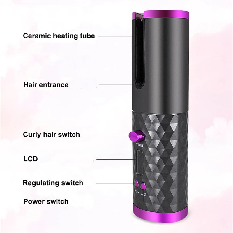 Rizador de Cabello Automático Recargable