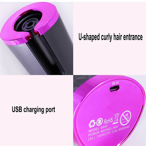Rizador de Cabello Automático Recargable